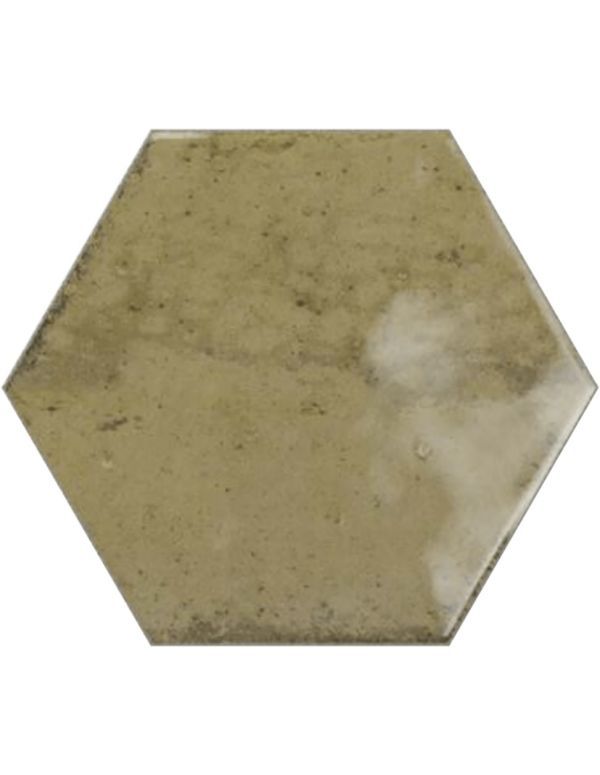 Faience style zellige hexagonal MINK HOPE 15X17,3 cm - 0,86 m²